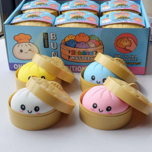 Squishy Bun Siopao Toy Simulation Buns Toys Squeeze Ball Fidget Toys For Kids Stress Reliever