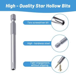 Blossom Screwdriver Bit Set 1/4Inch Blossom Screwdriver Bit Set Magnetic Adapter Hex Screwdriver Bit Set Repair Tool