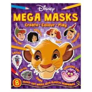 Disney Classics Mega Masks With 8 Masks Of Favourite Disney Characters To Colour & Play