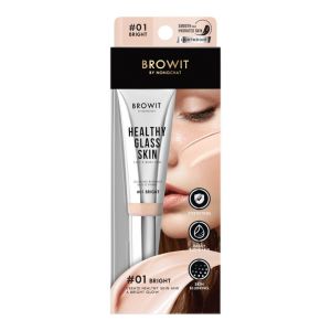 บราวอิท เบสแต่งหน้า เฮลธ์ตี้กลาสสกิน 24ml Browit Healthy Glass Skin Face & Body Base