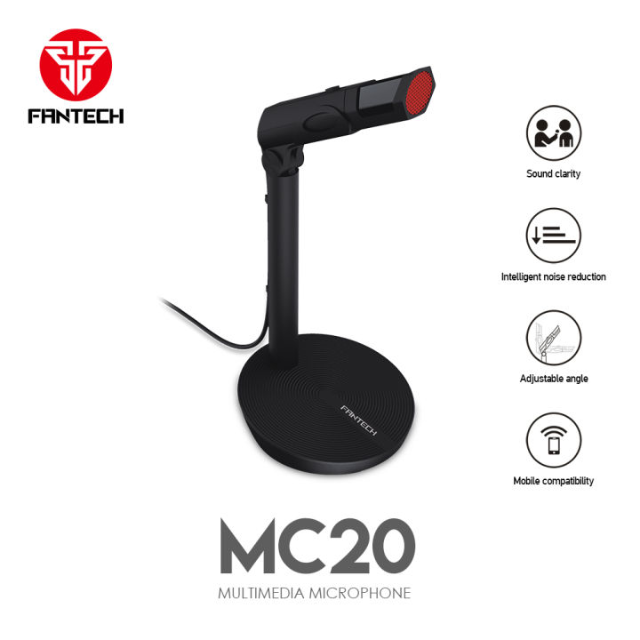 Fantech MC20 Microphone Multimedia With Clear Sound & Noise Reduction ...