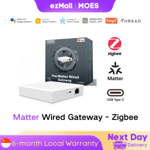 MOES Tuya Zigbee Gateway Matter Hub Thread Smart Home Bridge Support Homekit Smartthings Google Alexa