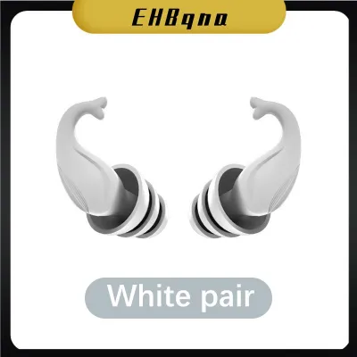 EHBqna[COD] Anti Noise Silicone Earplugs Waterproof Swimming Ear Plugs For Sleeping Diving Surf Soft Comfort Natation Swimming Ear Protector