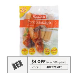 Tatsumoto Japanese Pork Sausage Cheese - Frozen