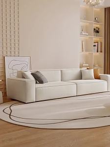 Sofa Technology Fabric Sofa Tofu Block Sofa Living Room Minimalistic Cats Paw Cloth