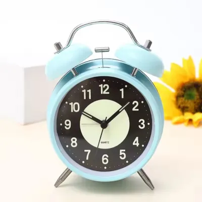 COD- JAM BEKER UKURAN BESAR BESI CROME/WEKER ALARM BUNYI NYARING KERAS