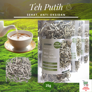 Teh Putih Premium White Tea Silver Needle 25 gram