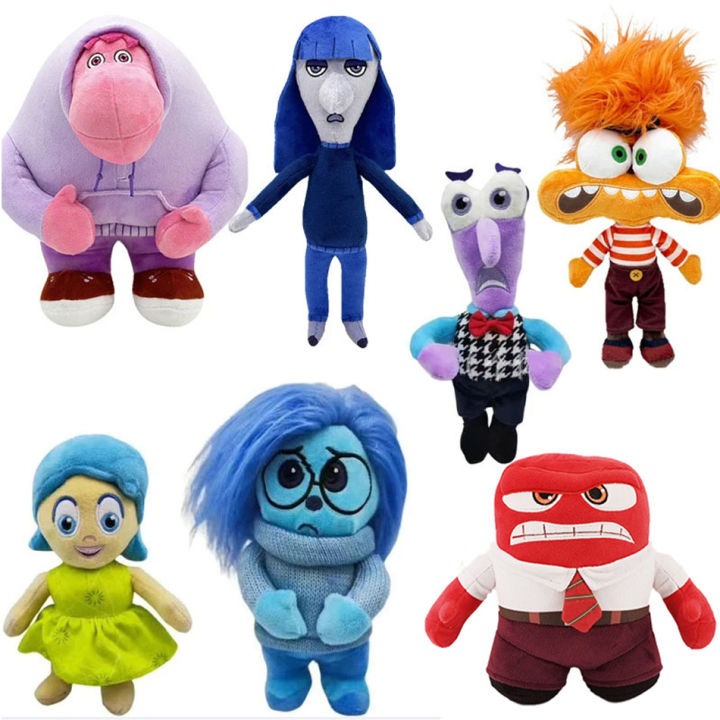 New Inside Out 2 Plush Anxiety Doll Cute Joy Fear Anger Disgust Sadness ...