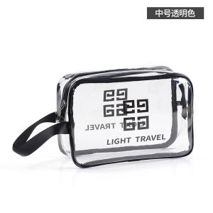 TAS KOSMETIK TRANSPARANT WATERPROOF / TAS TRAVEL SERBAGUNA/TAS MAKE UP TS14
