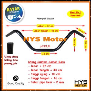 HYS Stang Stir Motor Custom CAMAR Baru - Setang Setir Variasi Universal CB 150R CB150R Ninja Beat Street Vixion X-Ride Trail Verza Byson Satria Fu CBR R15 Xabre Dll