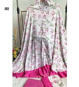 Mukena Bali Katun Rayon Jumbo Rempel Motif Fahara Adem Murah