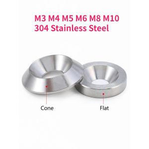 M3 M4 M5 M6 M8 M10 304 Stainless Steel Countersunk Washer Conical Solid Flat Gasket Concave and Convex Tapered Cone Conical