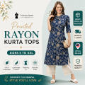 Fast Ship Tomorrow | Ready Stock in Malaysia | Rayon Kurti Top | Breathable Daily Wear | 100+ Trusted Reviews - Straight Cut Printed (S TO 2XL)  - Fusioncloset. 