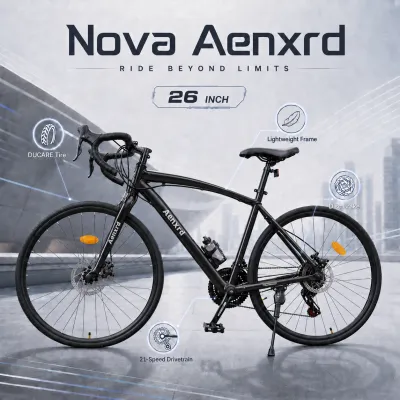 AENXRD Road Bike 26 inch adult bike 700CC 21-speed Variable Speed Mountain Bike fixed weight 200kg