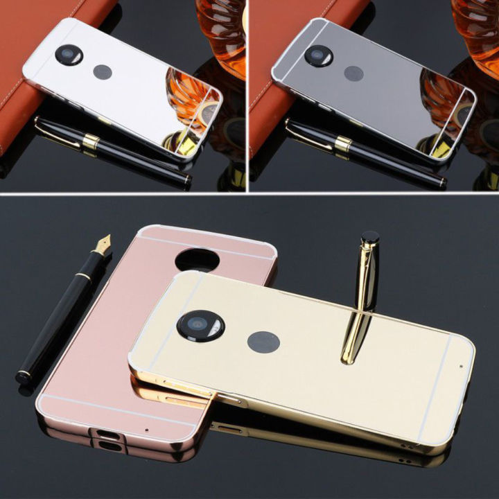 GreenGold Deluxe Fashion Aluminum Mirror Phone Case for Motorola Moto G5  Plus, E4, Z Play, Z2 Force, Z XT-1650, Z2 Play, M, X+1, G3 G2 Lazada PH