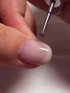 Acycoin2A 2PCS 4mm Inverted Cone Diamond Drill Bit - Nail Polishing Head Flying Disc Shape for Cuticle Dead Skin Glue Overflow Remover Pro Safe Nail Tool for Manicure