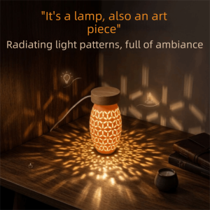 GROCERIY Resin Night Light Creative Projection Resin Night Light Aesthetic Tabletop Projection Night Light Bedroom
