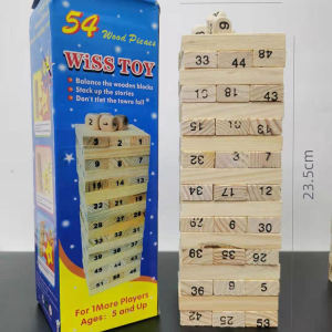 Bộ Đồ Chơi Rút Gỗ Wiss Toy 54 Thanh Loại To Hàng Chất Lượng