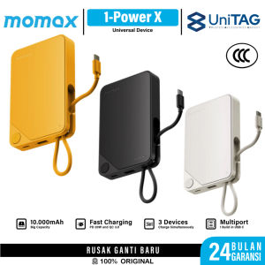 Momax Powerbank 1-Power X CCC For iPhone Samsung iPad 10000mAh 20000mAh 3in1 30W 20W Built-in USB C