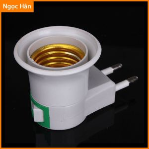 Đui Đèn Xoáy Kiểu Chân E27 Có Công Tắc ON OFF Chất Liệu Vỏ Nhựa PC