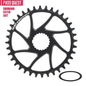 PASS QUEST Bánh Xích Xe Đạp 30/32/34/36/38/40T Bánh Xích Xe Đạp Leo Núi Rộng Hẹp Gắn Trực Tiếp CNC Cho M7100 M8100 M9100 12 Tốc Độ