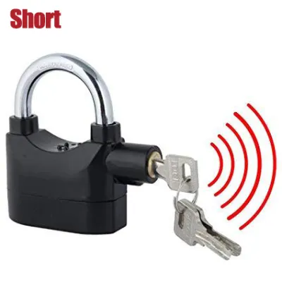 Ktools 110dB Anti Theft Alarm Padlock Zinc Alloy Waterproof with Battery for Motorcycle Tricycle Gates