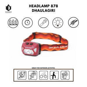 Headlamp Dhaulagiri 878 - Senter Kepala - Lampu Kepala - Senter  Led - Senter Led Terang Banget