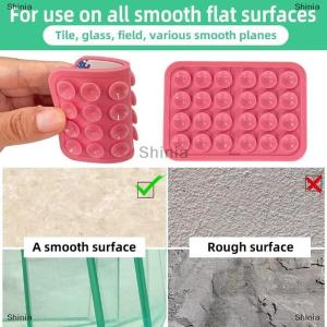 [COD] Shinia เคสโทรศัพท์ถ้วยดูดซิลิโคน-สองด้านแฮนด์ฟรีที่แข็งแกร่งผู้ถือสำหรับ iPhone Android สำหรับรถยนต์กระจกห้องครัวห้องน้ำ