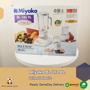 [COD FREE ONGKIR] Miyako BL 102 PL Blender 3 in 1 BL102PL Gelas Chopper dan Dry Mill