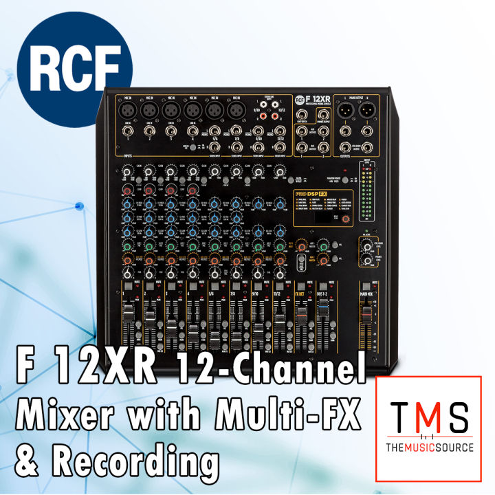 RCF F 12XR 12-CHANNEL MIXING CONSOLE WITH MULTI-FX & RECORDING | Lazada PH