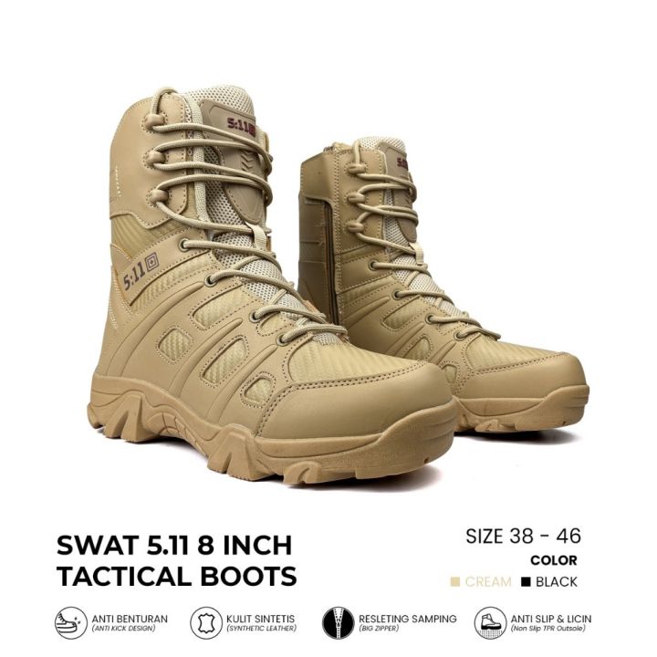 Sepatu Tactical Swat Militer Boots Inch Lazada Indonesia