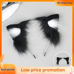 ✨QK shop✨ Cartoon Plush Cat Ears Headband For Women Girls Cosplay Hair Band Funny Cute Lolita Hair Hoop Creative Hair Accessories Gifts