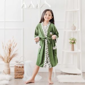 Handuk Kimono Anak Size S - XXL / 2 - 15 Tahun / Kimono Handuk Anak Perempuan Karakter / Jubah Mandi Anak