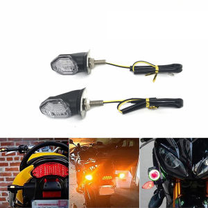 🔥🔥🔥fenglin 2x Universal Motorcycle 1LED Amber Turn Bike Signal Indicators Blinker Lights