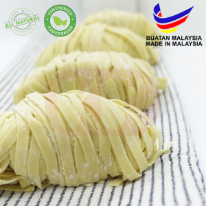 Mee Telur Kasar Flat Egg Wantan Mee 5pcs(410gm) Wonton Noodle Pure Egg Flat Noodles Vacuum Pack Wonton Mee Telur Mi Kolo Beku Mi Siput