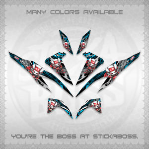 CLICK 125 V2 DECALS (2026 NEW RCB 2.0 DESIGN) STICKER KITS BY STICKABOSS