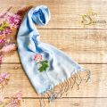 Khăn Lụa Thêu Tay Hoa Sen SenSilk – Quà Tặng Doanh Nhân, Lụa Tơ Tằm, Khăn Thêu Thủ Công, Khăn Tay Lụa Thêu, Khăn Lụa Dài, Khăn Lụa Đẹp, Vietnam Hand Embroidered Silk. 