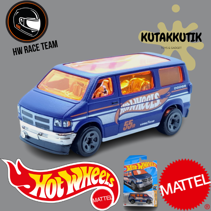 Hot Wheels Dodge Van Biru Lot B 2023 HW Race Team | Lazada Indonesia