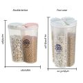 Hộp Đựng Hạt Chia Ngăn Trong Suốt 2500ml, Bảo Quản Thực Phẩm, Nhiều Ngăn Đựng Gia Vị,Đồ Khô, Ngũ Cốc.... 