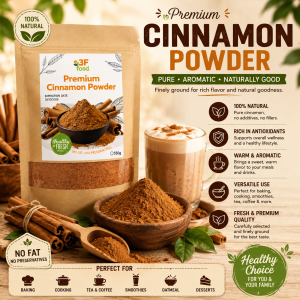 Premium Cinnamon Powder 100g - Natural Ground Cinnamon for Baking Cooking & Beverages Healthy Drinks