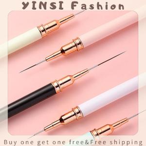 YINSI 5pcs Nail Art Pen Set Brushes Set Elongated Lines Striping Drawing UV Gel Painting Nail Design Pen Professional Manicure Tool