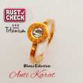 BIONA CINCIN TITANIUM WANITA MATA SATU LINGKAR ANGKA ROMAWI MODEL TERBARU DAN KEKINIAN ANTI KARAT DAN TIDAK LUNTUR,. 