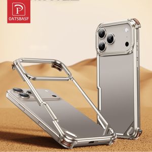 OATSBASF Metal Airbag Handphone Shell Heat Dissipation Phone Case for iPhone 17 Pro Max/17 Pro/17 Air