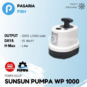 SUNSUN PUMPA WP1000/WP 1000 Liter per jam Pompa Celup Kolam Hemat/Rendah Daya