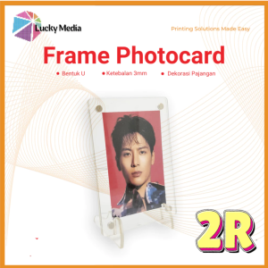 Frame Photocard 2R Korea Magnet Display 2mm Akrilik Foto Polaroid Bingkai Photo Card Box Acrylic