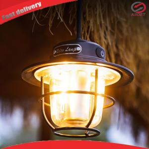 LED Camping Lamp Vintage 200LM Tent Light Stepless Dimming for Outdoor Adventure