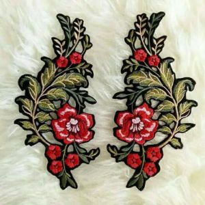 Patchlovers Sepasang Bordir Bunga