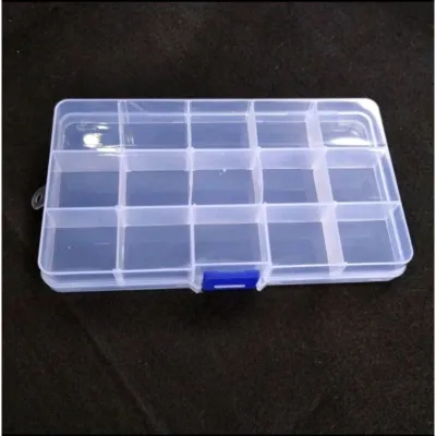 SM088 - SQUARE Kotak Penyimpanan Perhiasan | Kotak manik Manik Sekat 24 1pcs