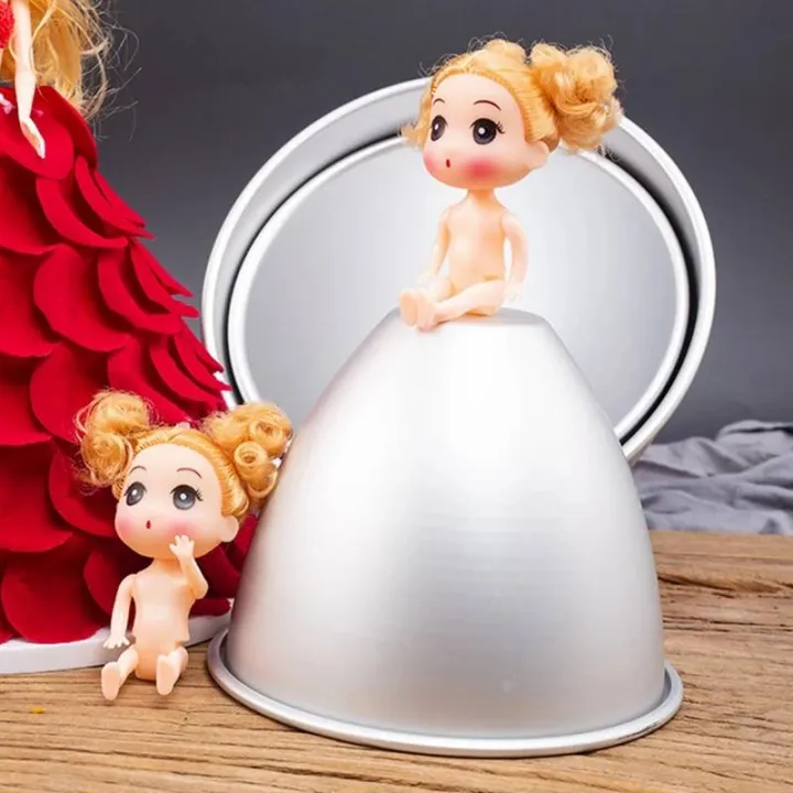 ตุ๊กตา พิมพ์เค้กอลูมิเนียม พิมพ์เค้กเจ้าหญิง พิมพ์กระโปรง พิมพ์กระโปรง แม่พิมพ์เค้ก พิมพ์เค้กเบเกอรี่ princess skirt mold