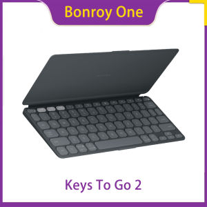 Logitech Keys To Go 2 Portable Bluetooth Keyboard for Mobile Devices Full-Size Layout Lightweight Design Compatible with iOS Android Tablets and Smartphones